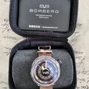 Bomberg BB-01 Ladies Quartz Brown Black Leather Watch Bomberg | Accessories | Bomberg Bb Ladies Quartz Brown Black  main image 3